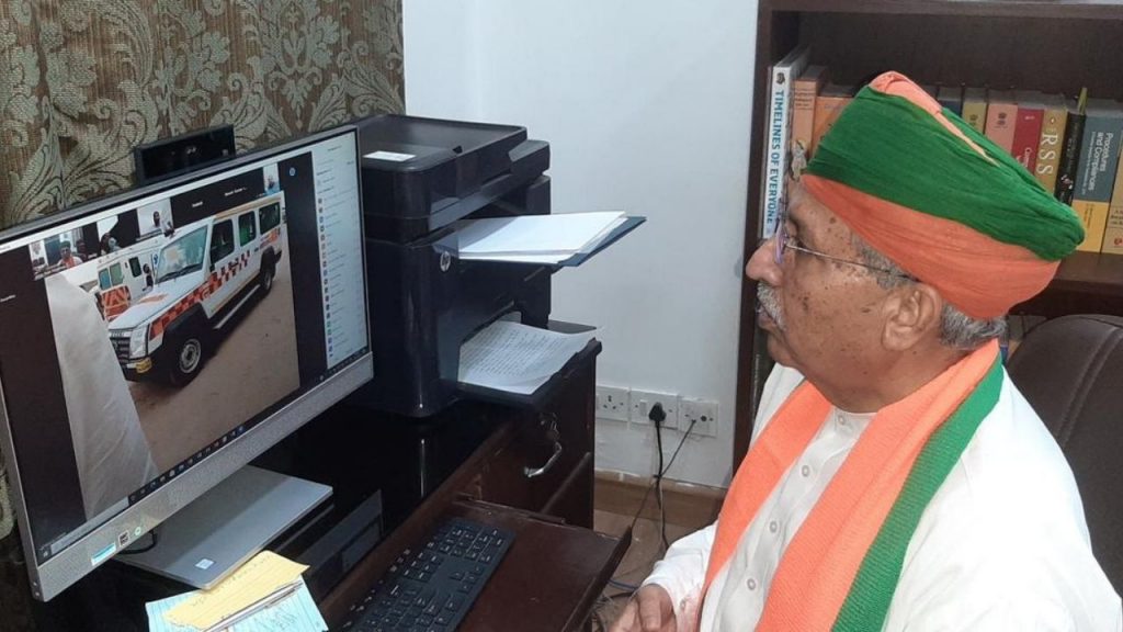 Arjun Ram Meghwal, Union Minister, Bikaner News, CoronaVirus, Ambulance in Khajuwala, Bikaner Division, Khajuwala Ambulance,