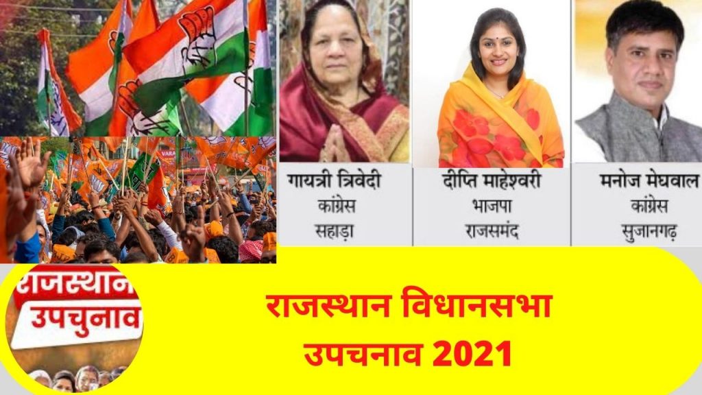 Election Results 2021 LIVE | Assembly Election 2021 Results, West Bengal, Assam, Kerala, Puducherry, Tamil Nadu, Election 2021, election results 2021, election 2021 results, election results 2021 live, election results live 2021, assembly election results, assembly elections results 2021, assembly polls results 2021, west bengal election results 2021, bengal election result 2021, west bengal assembly election results, assam election results 2021, assam assembly polls results, kerala election 2021 results, kerala assembly election results 2021, tamil nadu assembly election results 2021, puducherry election results 2021,Rajasthan by Election Result, Deepti Maheshwari BJP Rajsamand, Manoj Meghwal Sujangarh, Gayatri Devi Sahada,