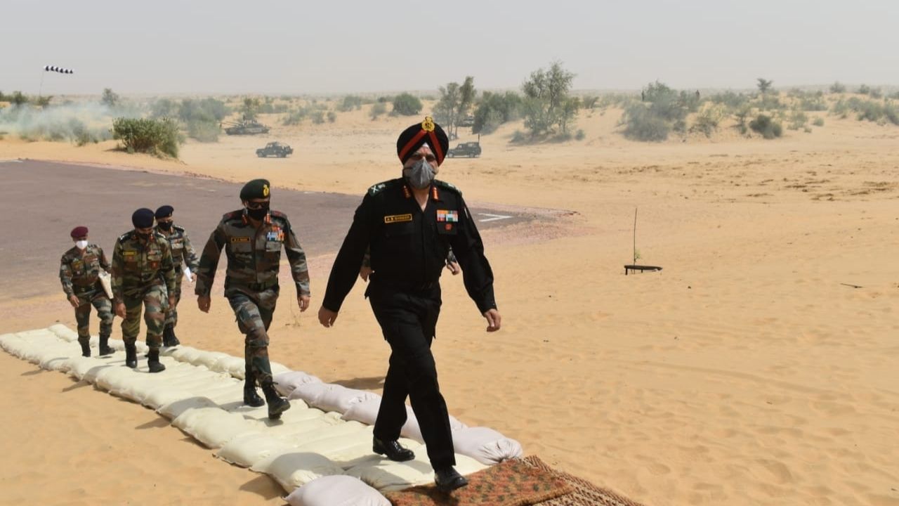 Lieutenant General AS Bhinder, Chetak Corps, Mahajan Field Firing Ranges,