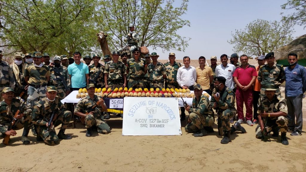 Bikaner News, BSF News, Indo-Pak border, BSF seized 300 crore worth of narcotics, Khajuwala Border News, BSF, India Pakistan border, drug bust