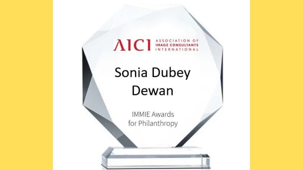 AICI CIP, Sonia Dubey Dewan, Sonia Dubey Dewan award, Sonia Dubey Dewan aici cip,