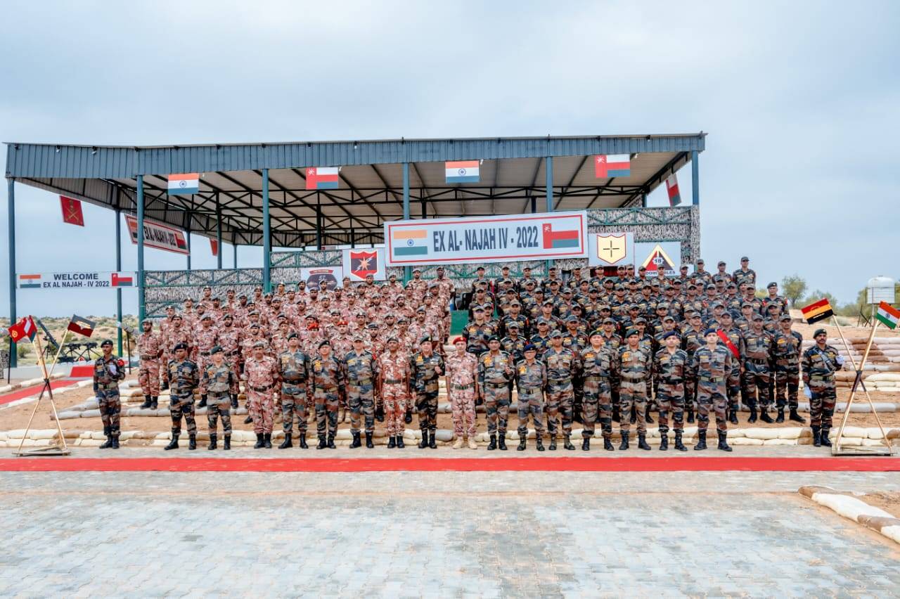 Royal Army, Indian army, Oman Contingent, Exercise Al NAJAH-IV, Exercise Al NAJAH-IV in Mahajan, 