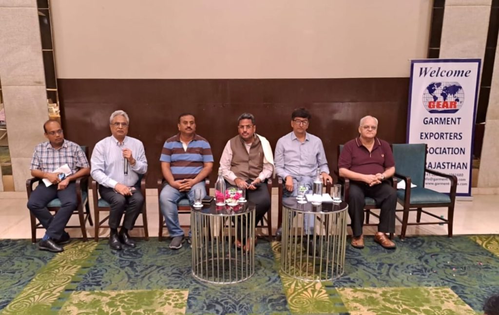 Garment Export , Garment Industry, Rajasthan, garment manufacturing in India, Central Taxes and Levies, RoSCTL, Garment Exporters Association of Rajasthan (GEAR), GEMA, Export Promotion,