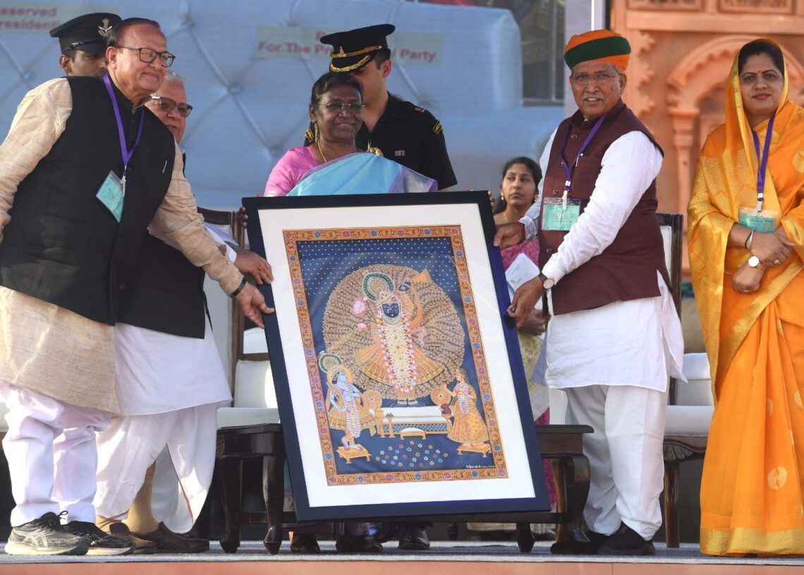 Rashtriya Sanskriti Mahotsav 2023, President Draupadi Murmu , Draupadi Murmu , Rashtriya Sanskriti Mahotsav 2023 News, Rashtriya Sanskriti Mahotsav 2023 Update, Rashtriya Sanskriti Mahotsav 2023 Program, Maithili Thakur, Gulabo, Arjun Ram Meghwal, Art camp,