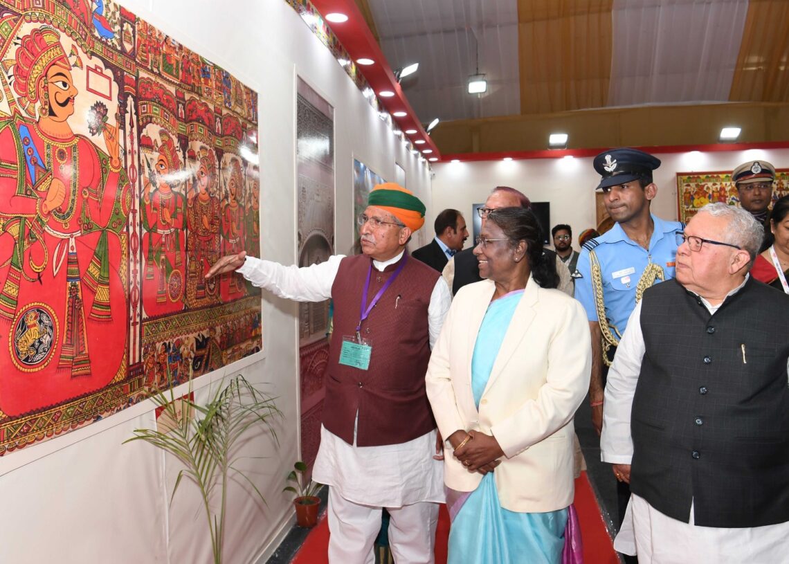 Rashtriya Sanskriti Mahotsav 2023, President Draupadi Murmu , Draupadi Murmu , Rashtriya Sanskriti Mahotsav 2023 News, Rashtriya Sanskriti Mahotsav 2023 Update, Rashtriya Sanskriti Mahotsav 2023 Program, Maithili Thakur, Gulabo, Arjun Ram Meghwal, Art camp,