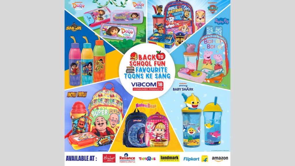 Viacom18 Consumer Products, Back to School collection, PAW Patroland Peppa Pigto, Motu Patlu, Consumer Products, Consumer Products, Back to School campaign, MTV, Roadies, South Park, COLORS, Nickelodeon,