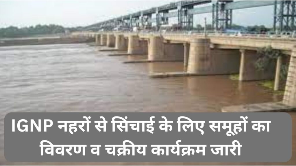 Indira Gandhi Canal, Canal irrigation circular, IGNP, RAJASTHAN,Indira Gandhi Canal,Canal,Water Regulation program,Rajasthan Government,ignp, IGNP official website