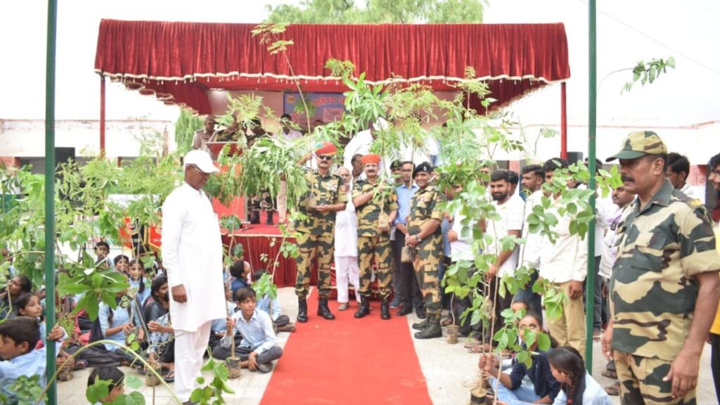 BSF, Border Security Force, desert, green, western border, Indo-Pak , DIG Pushpendra Singh Rathore, Rajasthan Border, Bikaner Border, Khajuwala Border,