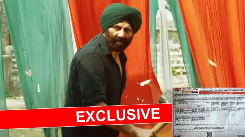 gadar 2, Sunny Villa juhu Mumbai, gadar 2 film,gadar 2 sunny deol'sunny deol villa,sunny villa mumbai,sunny deol villa auction,sunny deol loan,bank of baroda,gadar 2 box office collection,gadar 2 300 crores,