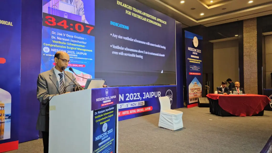 NASCON-2023, deafness, cochlear implant, cochlear implant in India, , NESCON-2023 in Jaipur, NESCON, NESCON Rajasthan, Hotel Royal Orchid,Dr.Pawan Singhal, dizzy, treatment, Dizzy Treatment,