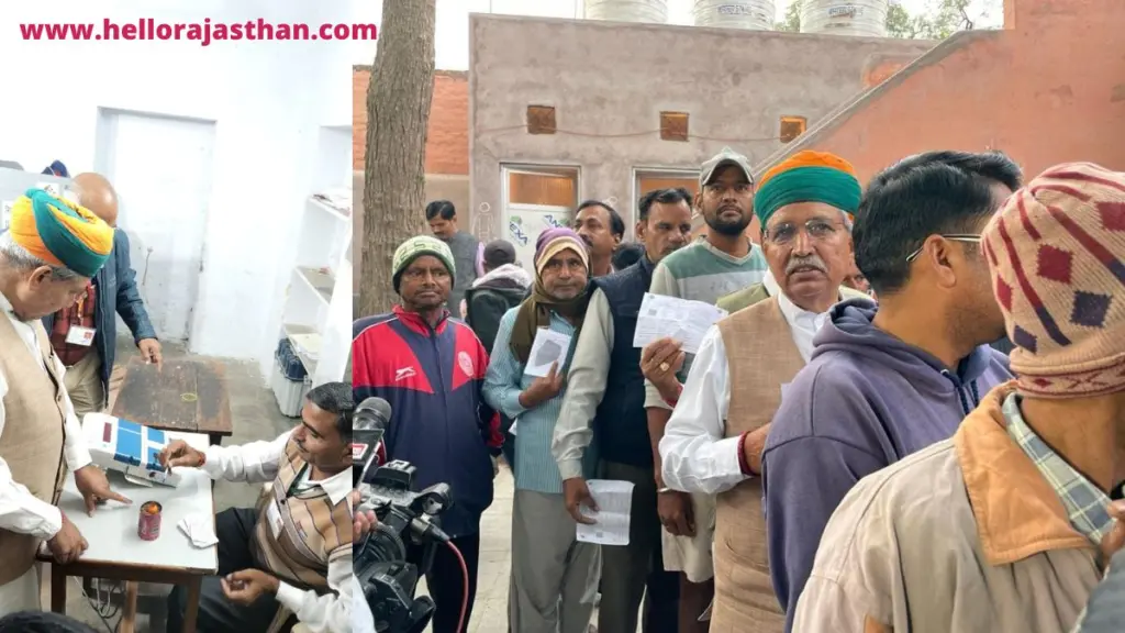 Union Minister Arjunram Meghwal, festival of democracy, Rajasthan Election Voting 2023,Rajasthan Election 2023 polling station, polling station in Bikaner, festival of democracy, Election 2023, Chunav 2023, Rajasthan Chunav 2023,