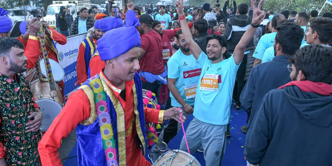 Marathon, Run for Zero Hunger, Chief Minister, Vedanta Pinkcity Half Marathon, Pinkcity Half Marathon, Chief Minister Bhajan Lal Sharma, Vedanta, Vedanta Jaipur, 