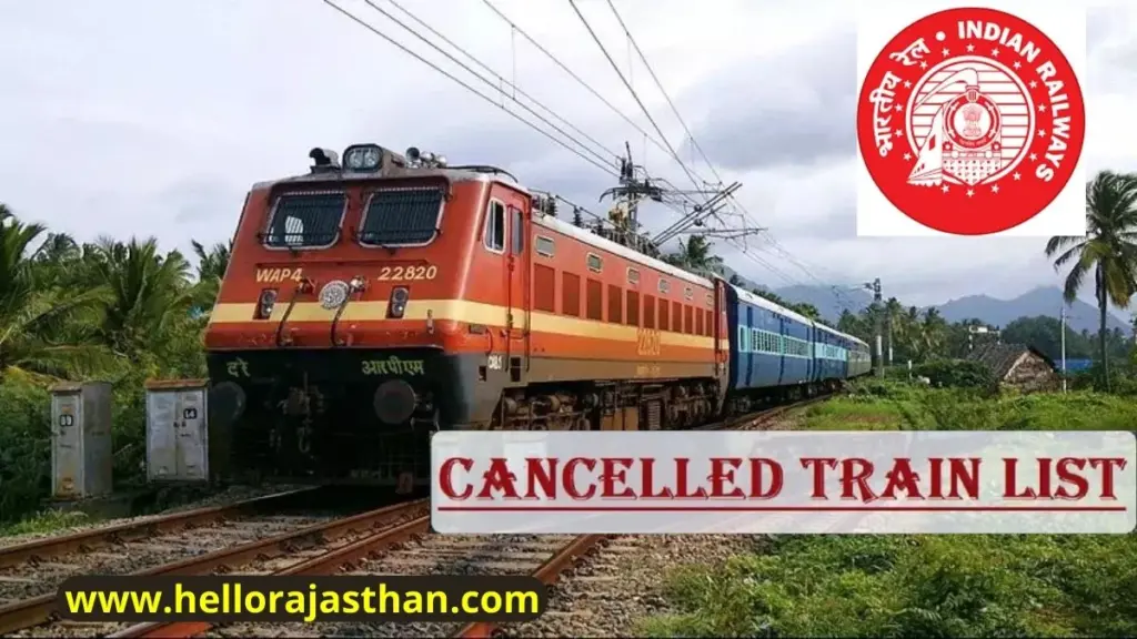 indian railways, indian railways news hindi, bhartiya railways, bhartiya rail, fog trains cancelled, list of trains cancelled, trains cancelled today, भारतीय रेलवे, आईआरसीटीसी IRCTC,INDIAN RAILWAYS,North Western Railway,Today Cancel Train List, Traffic,