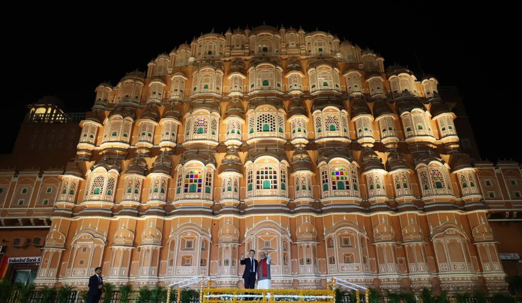 PM Modi, French President Macron, road show in Jaipur , PM Modi French President Macron road show in Jaipur, Ayodhya, Ram Mandir Darshan, RAM MANDIR,