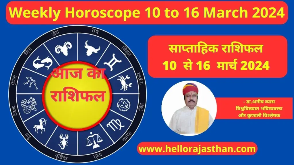 Weekly Horoscope 10 to 16 March 2024, Weekly Horoscope, Saptahik Rashifal,
