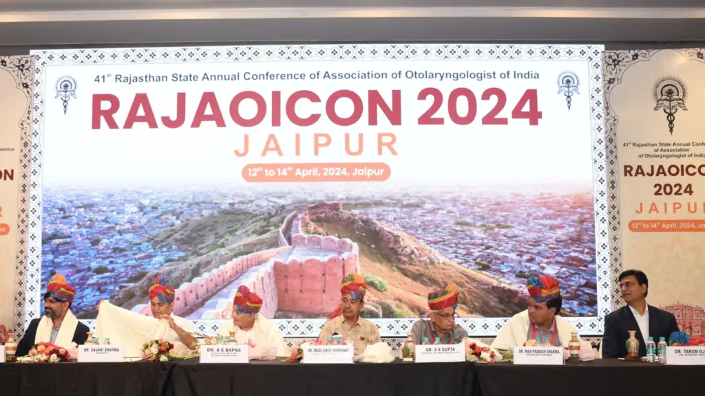 Dr. Pawan Singhal, Rajasthan State ENT Association, Rajaoicon Conference 2024, Rajaoicon2024,