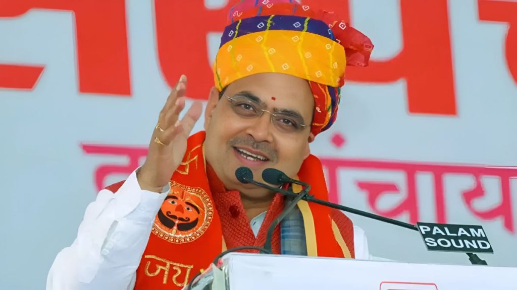 CM Bhajan Lal Sharma, CM Bhajan Lal Sharma Bikaner, CM Bhajan Lal Sharma Karni Mata Temple,