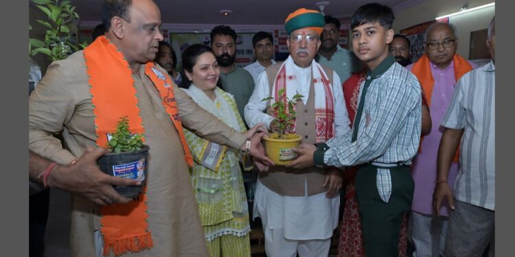 Union Minister Arjun Ram Meghwal, Ek Ped Maa Ke Naam Campaign, Ek Ped Maa Ke Naam, Ek Ped Maa Ke Naam Bikaner, PM Modi, Modi, PM Modi , Arjun Ram Meghwal ,