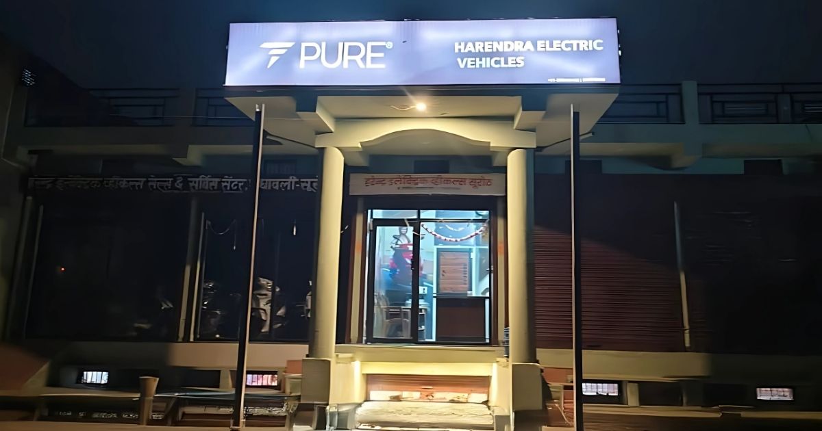 EVs and PuREPowerProducts, hero motor bike showroom,Best Ev SCOOTER, Ev SCOOTER, EV Vehicle, EV show room. PURE EV show room in Suroth, Suroth PURE EV, 