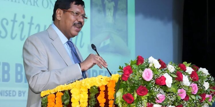 Chief Justice BR Gavai, Chief Justice of India BR Gavai, BR Gavai,Arjun Ram Meghwal, MGSU, mgsu Bikaner, Chief Justice BR Gavai in Bikaner,